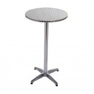 Aluminium Alu Bistrotisch Stehtisch Klapptisch Tisch rund höhenverstellbar
